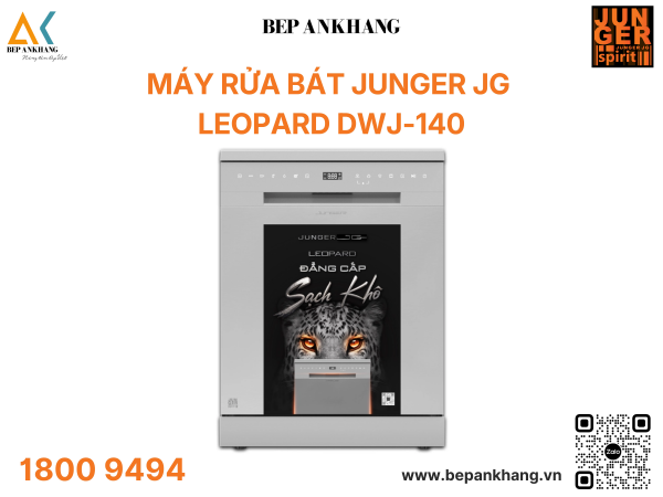MÁY RỬA BÁT JUNGER LEOPARD DWJ-140 - Chuẩn Công Nghệ Đức